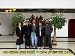 Linea di produzione automatica di alimenti per animali domestici e per gatti,il cliente dal Brasile