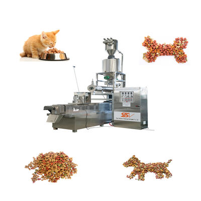Grandi prestazioni per la produzione di alimenti per cani a doppia vite regolare la velocità