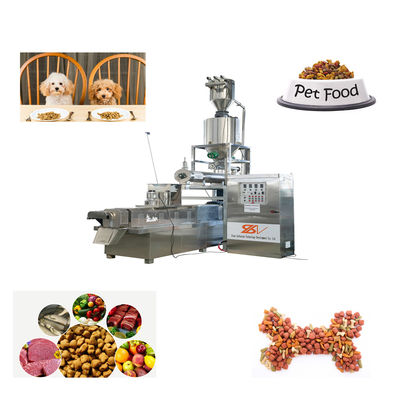 Macchina di produzione di alimenti per animali da compagnia completamente automatica per cani, gatti e pesci con linea di produzione CE