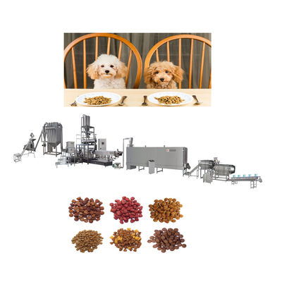Linea di produzione automatica di alimenti per cani, gatti e animali da compagnia in acciaio inossidabile 304 con capacità 150-5000 kg/h