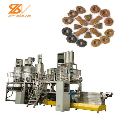 Macchina estrusa per la produzione di pellet di cibo per cani a doppia vite, capacità 150-5000 Kg/h