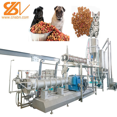 Macchina di Cat Food Fish Feed Processing del cane della macchina dell'alimento per animali domestici del t/h delle larghe scale 1 - 3