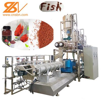 Impianto di produzione ammassante dell'estrusione del mangime per pesci dell'animale domestico della macchina della pallina acquatica automatica dell'alimentazione