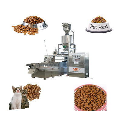 Linea di trasformazione di alimenti per animali domestici durevole / linea di produzione di alimenti per animali domestici di alta efficienza