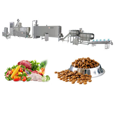 Linea di produzione di alimenti per animali domestici igienici secchi in acciaio inossidabile