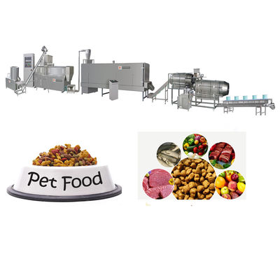 Linea di produzione di alimenti per animali domestici igienici secchi in acciaio inossidabile