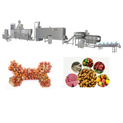 Macchina automatizzata per la lavorazione del cibo per cani, linea di produzione di cibo per gatti durevole