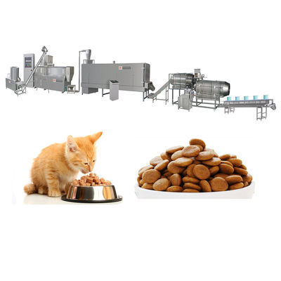 Macchina automatizzata per la lavorazione del cibo per cani, linea di produzione di cibo per gatti durevole