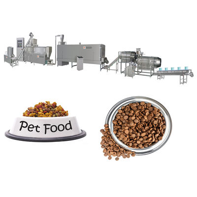 Grandi prestazioni per la produzione di alimenti per cani a doppia vite regolare la velocità