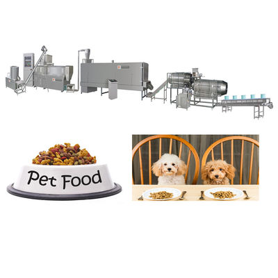 Ss 304 linea di lavorazione automatica di alimenti per animali domestici a doppia vite