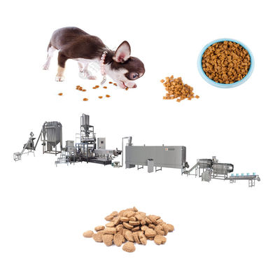 Linea di lavorazione automatica per l'estrusione di alimenti per cani