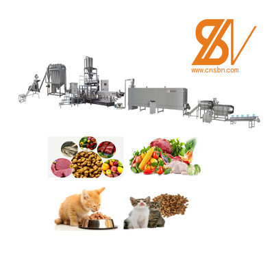 500-600 kg/h Linea di lavorazione di estrusori per alimenti per cani, gatti e animali domestici