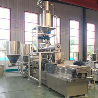 Linea di produzione di mangimi per gamberetti per pesci secchi completamente automatica con asciugatrice a catena