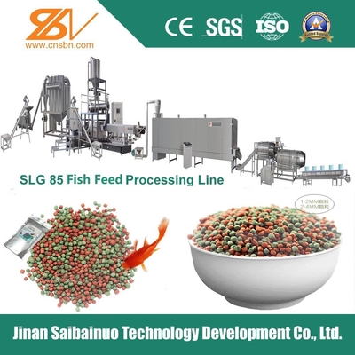 SLG65 Macchina di estrussione galleggiante per mangimi per pesci / Ss Impianto di produzione galleggiante di mangimi per pesci