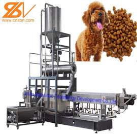 Macchina doppia dell'espulsore del mangime per pesci della vite, attrezzatura di elaborazione del cibo per cani