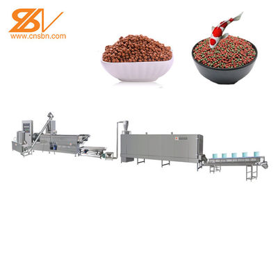 Linea di produzione di galleggiamento automatica completa della pallina dell'alimentazione del pesce 100-160kg/h