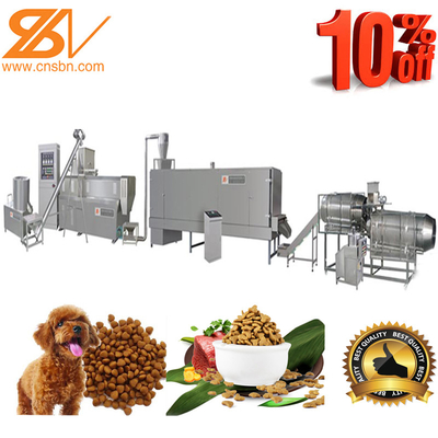 Macchina di fabbricazione bagnata asciutta dell'alimento per animali domestici di Kibble 200kg che asciuga pallina espulsore automatico