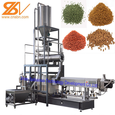 50*4*5m SUS201 320kw 3t/H Fish Feed Pellet Machine