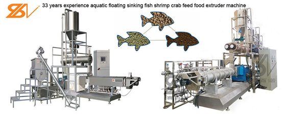 Alimentazione d'affondamento di galleggiamento industriale del pesce che rende a macchina la linea di trasformazione dell'alimento per animali domestici